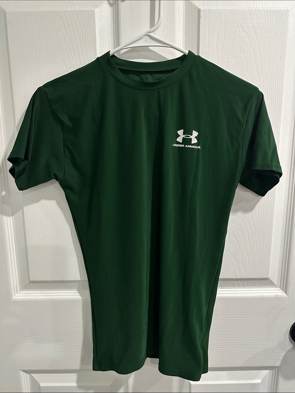 Under Armour Dark Green Short-Sleeve Performance Tee Youth M